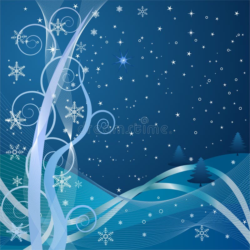 Abstract artistic background. Abstract artistic winter background vector