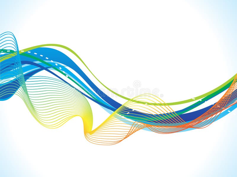 Abstract artistic blue wave background vector illustration Abstract artistic blue wave background vector illustration
