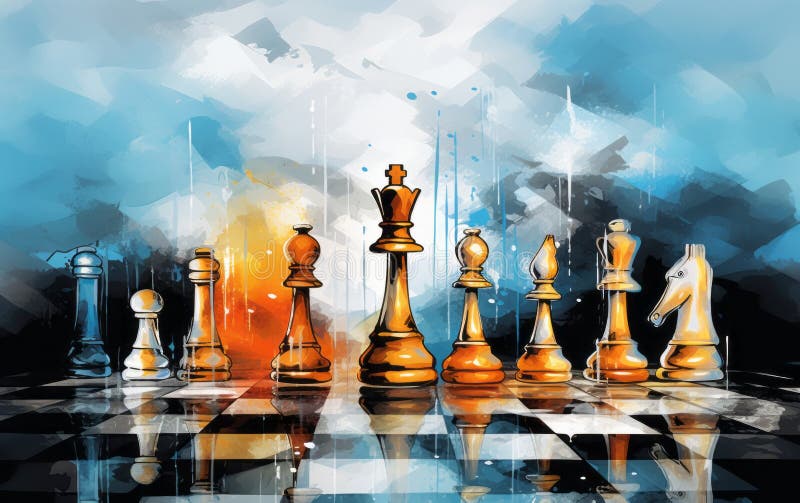 Classic Chess Pieces Stroke Set Vector Download