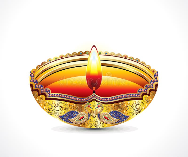 Abstract Artistic Creative Diwali Deepak Stock Vector - Illustration of  lamp, hindu: 159607695