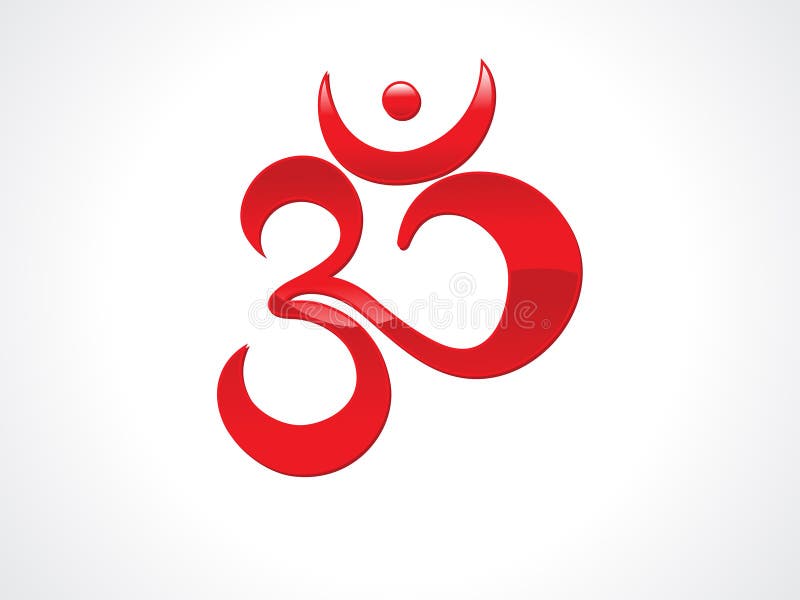 Abstract artistic shiny om text royalty free illustration Abstract artistic shiny om text royalty free illustration