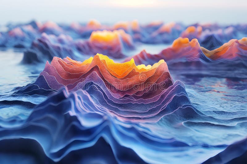 Abstract audio spectrum wave design royalty free illustration