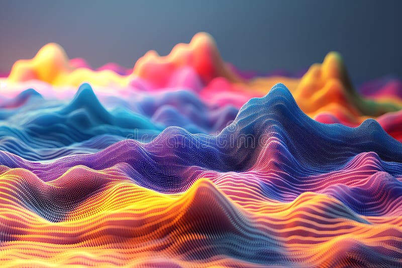 Abstract audio spectrum wave design royalty free illustration