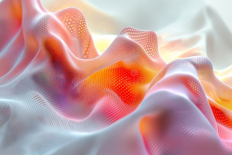 Abstract audio spectrum wave design stock illustration