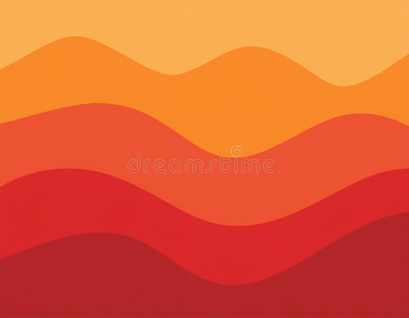 Abstract Autumn Gradient Background Deep Red to Soft Yellow Color Blend stock illustration