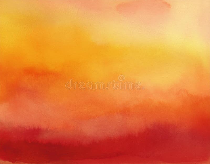 Abstract Autumn Gradient Background Deep Red to Soft Yellow Color Blend royalty free stock photography