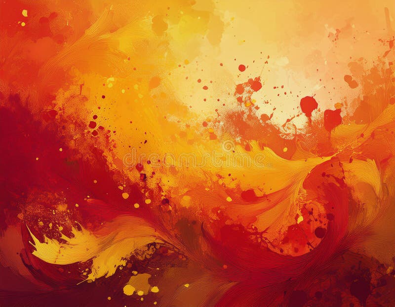 Abstract Autumn Gradient Background Deep Red to Soft Yellow Color Blend royalty free stock photo