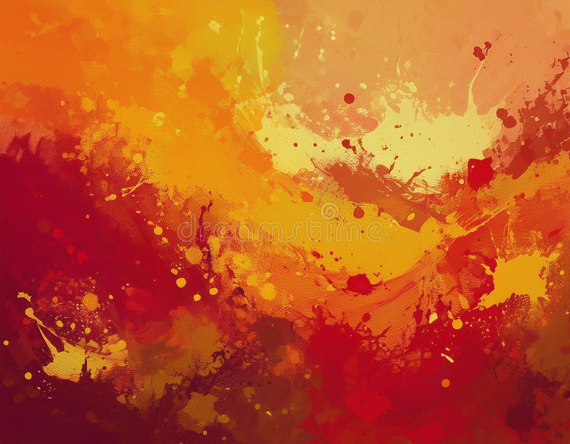 Abstract Autumn Gradient Background Deep Red to Soft Yellow Color Blend stock photography