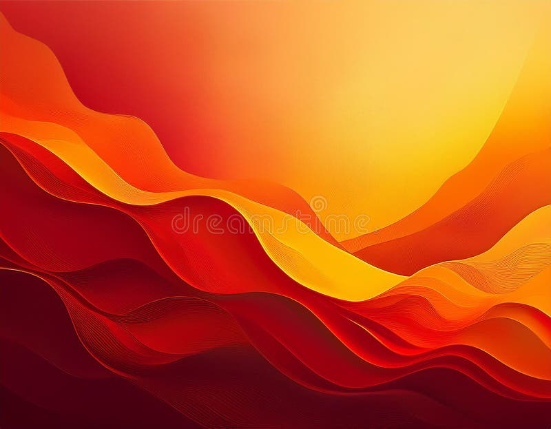 Abstract Autumn Gradient Background Deep Red to Soft Yellow Color Blend royalty free stock photos