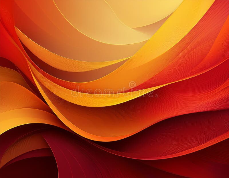 Abstract Autumn Gradient Background Deep Red to Soft Yellow Color Blend stock image
