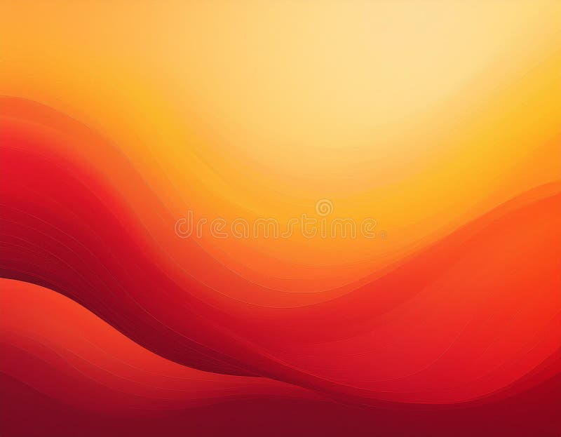 Abstract Autumn Gradient Background Deep Red to Soft Yellow Color Blend royalty free stock photo
