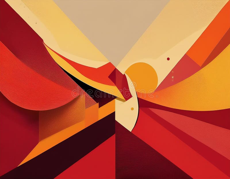 Abstract Autumn Gradient Background Deep Red to Soft Yellow Color Blend stock photo