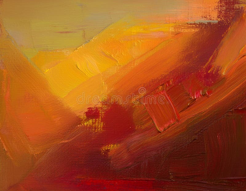 Abstract Autumn Gradient Background Deep Red to Soft Yellow Color Blend stock photography