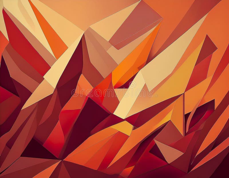 Abstract Autumn Gradient Background Deep Red to Soft Yellow Color Blend stock photo