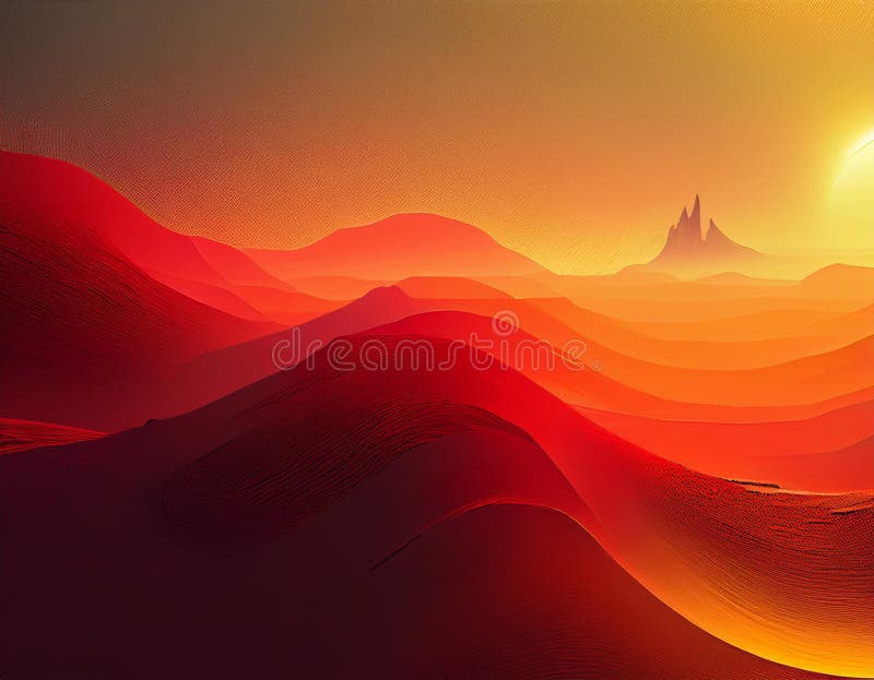 Abstract Autumn Gradient Background Deep Red to Soft Yellow Color Blend royalty free stock photos