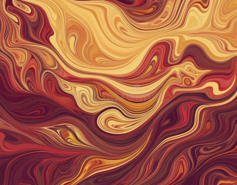 Abstract Autumn Gradient Background Deep Red to Soft Yellow Color Blend stock illustration