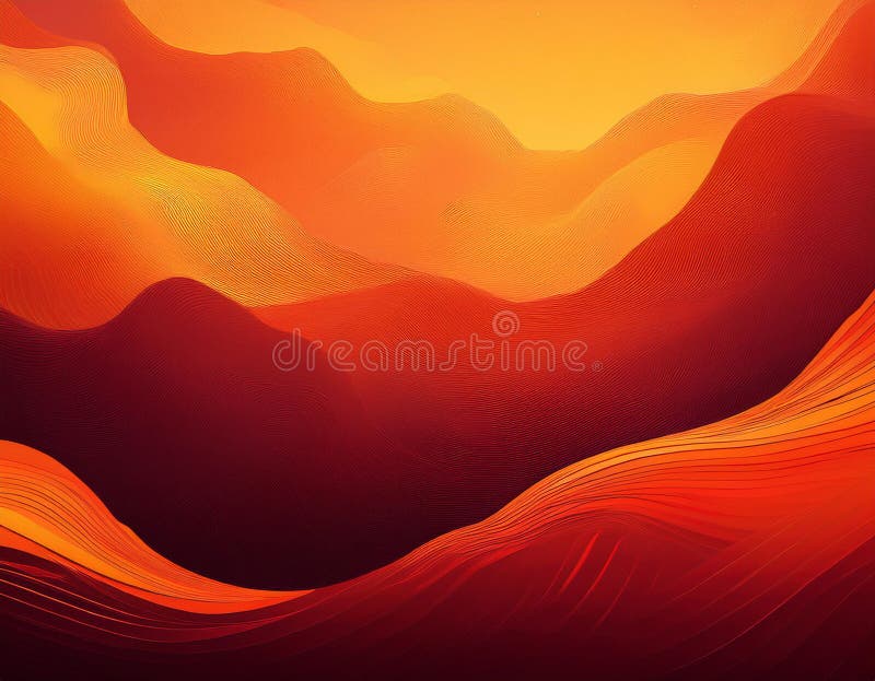 Abstract Autumn Gradient Background Deep Red to Soft Yellow Color Blend stock photo