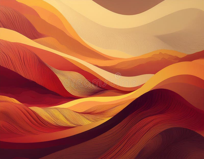 Abstract Autumn Gradient Background Deep Red to Soft Yellow Color Blend stock image