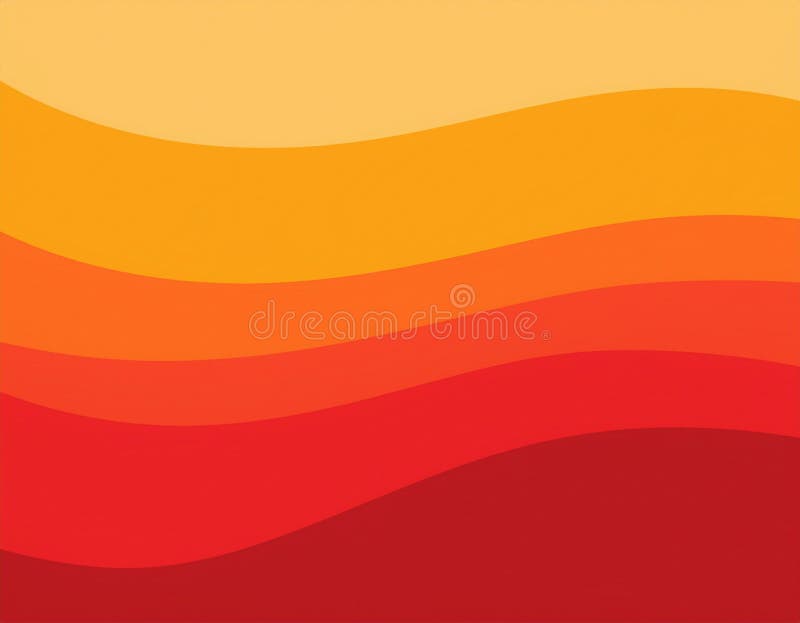 Abstract Autumn Gradient Background Deep Red to Soft Yellow Color Blend stock illustration