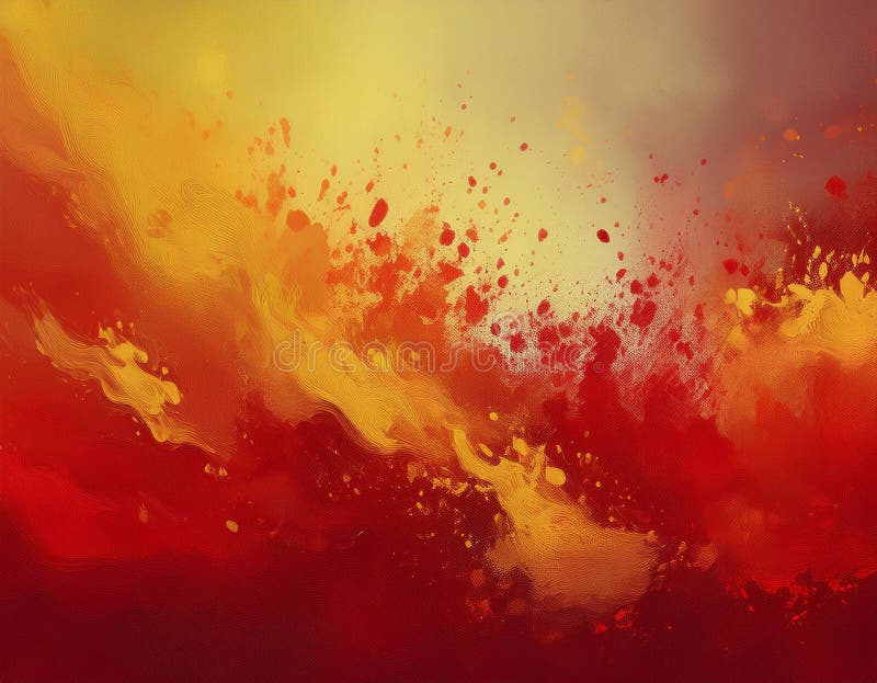 Abstract Autumn Gradient Background Deep Red to Soft Yellow Color Blend Concept AI generated