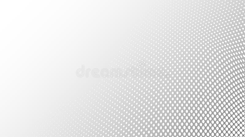 Vector Abstract White Halftone Dots Pattern in Grey Gradient Background stock photo