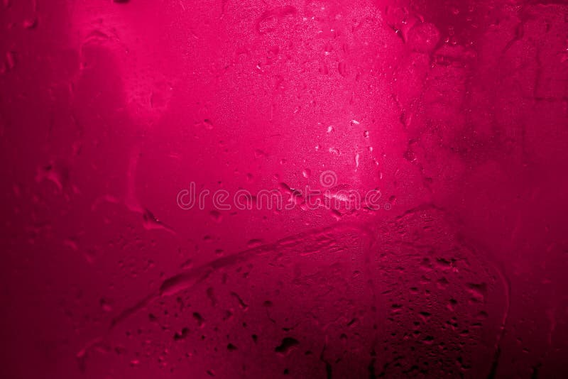 Abstract pink background. Water drops on glass. Window color reflection background stock images, royalty-free photos and pictures