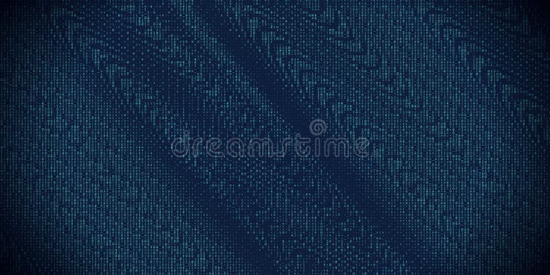Abstract background algorithm binary programming code on virtual dark blue. Concept digital data technology. Vector illustration vector illustration