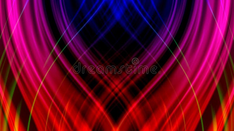 Abstract background animation with colorful lines video footage. 4k stock illustration