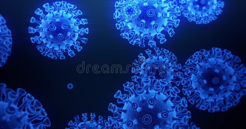 Abstract background with animation of covid-n19 vector illustration