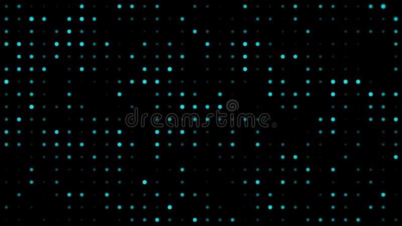 Abstract background animation, digital small circles pattern grid vector illustration