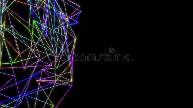 Fundal abstract cu mișcare animată a liniilor pentru rețeaua cu fibră optică. puncte magice de licărire sau linii de zbor străluci vector illustration