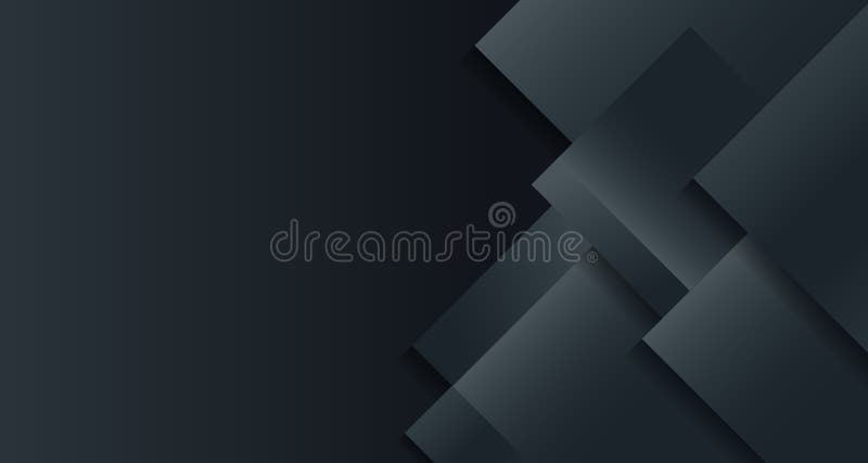 Abstract background black and gray geometric square overlapping with shadow paper style royalty free illustration