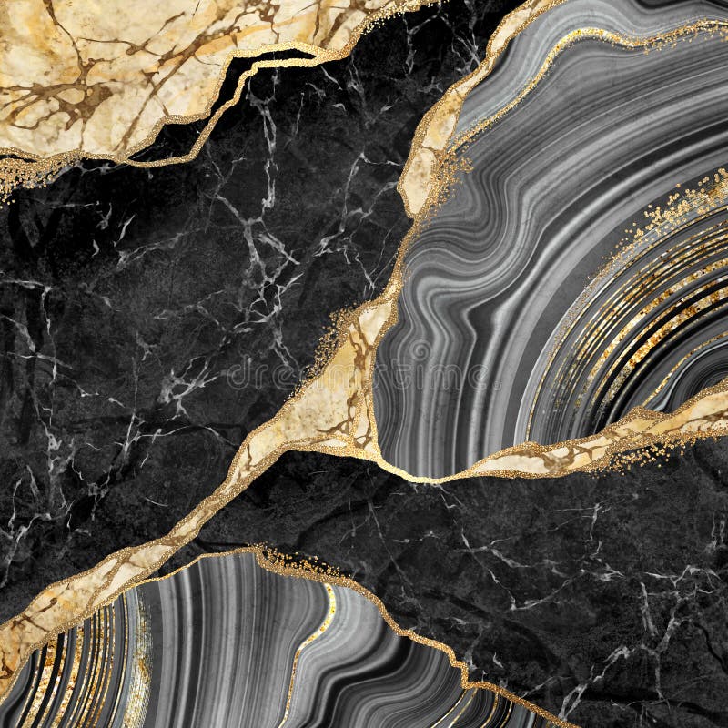 Buy Kintsugi on A Black Background Marble Texture Wallpaper Black Online in  India  Etsy