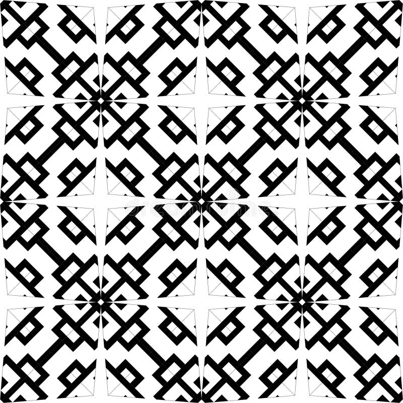 Vector BLACK WHITE SEAMLESS PATTERN DESIGN vector illustration