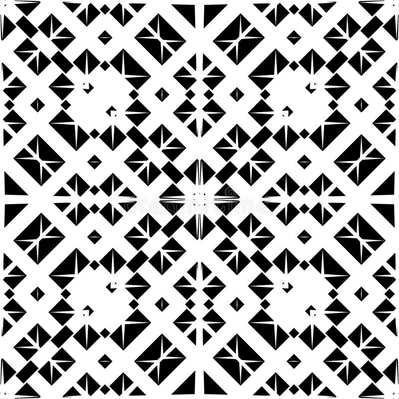 Vector BLACK WHITE SEAMLESS PATTERN DESIGN royalty free illustration