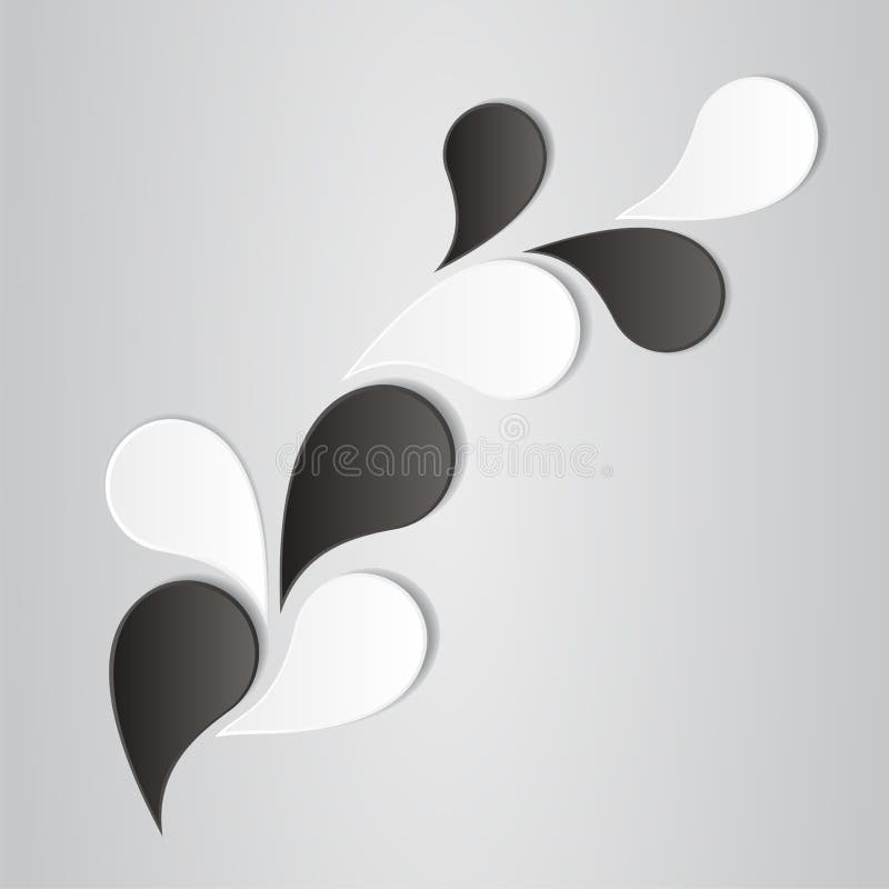 Abstract background with black and white petals. Vector illustration. Abstract background with black-white petals. Vector illustration vector illustration Abstract background with black and white petals. Vector illustration. Abstract background with black-white petals. Vector illustration vector illustration