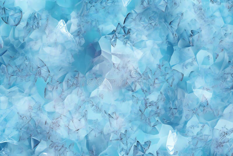 Abstract background of blue crystals of different shades of the same color stock illustration