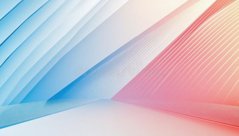 Abstract background with blue and pink lines converging royalty free stock photos