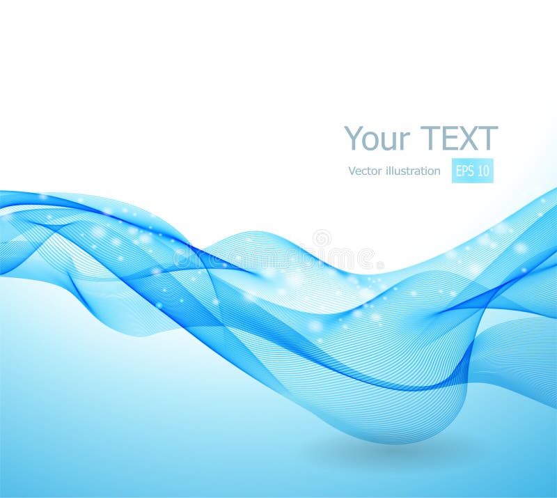 Abstract background with blue wave royalty free illustration