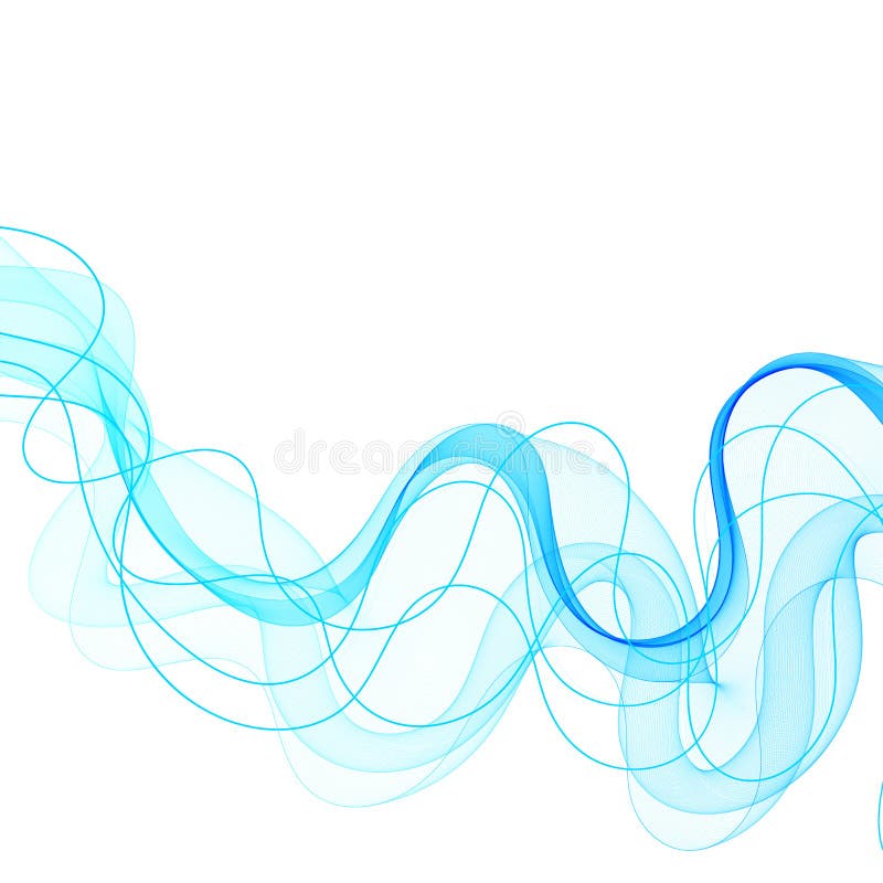 Abstract background with blue waves. Vector illustration. eps 10 stock photography