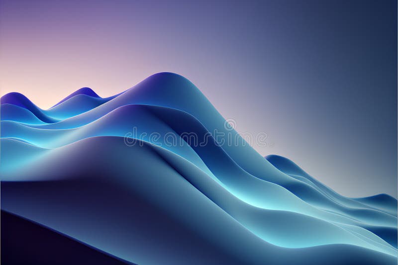 Abstract background with blue waves. Vector illustration for your graphic design. royalty free stock photos