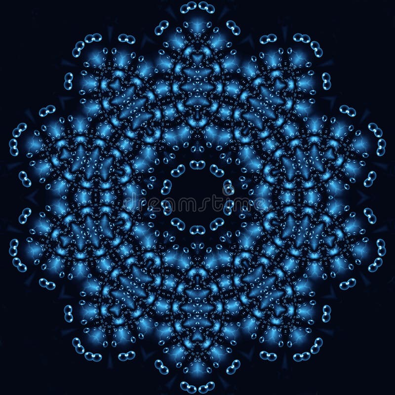 Abstract background with bubbles pattern stock illustration