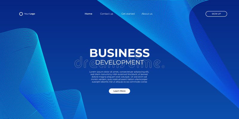 Abstract Background for Business Landing Page Web Design Stock Photo ...