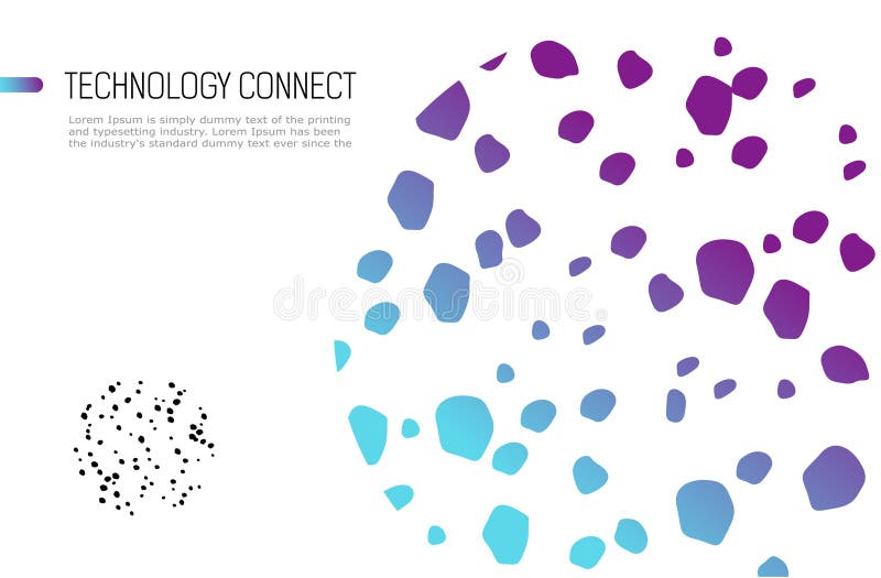 Abstract background circle. round Abstract with color dots. royalty free illustration
