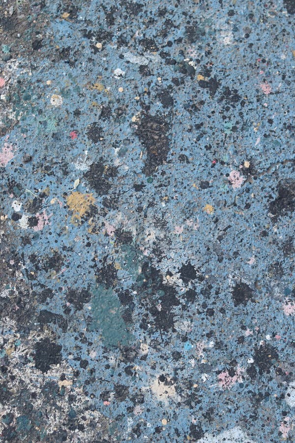 Abstract background 1086. Color paint splashes on sidewalk for abstract backgrounds and textures. Grunge texture.