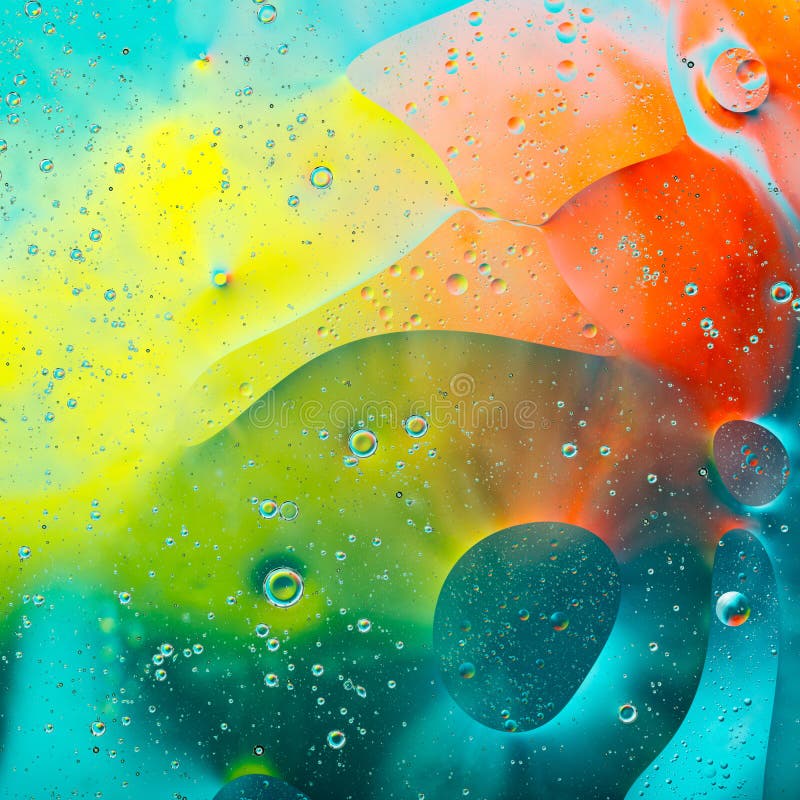 Colored Spots Circles on the Water Stock Photo - Image of abstract ...