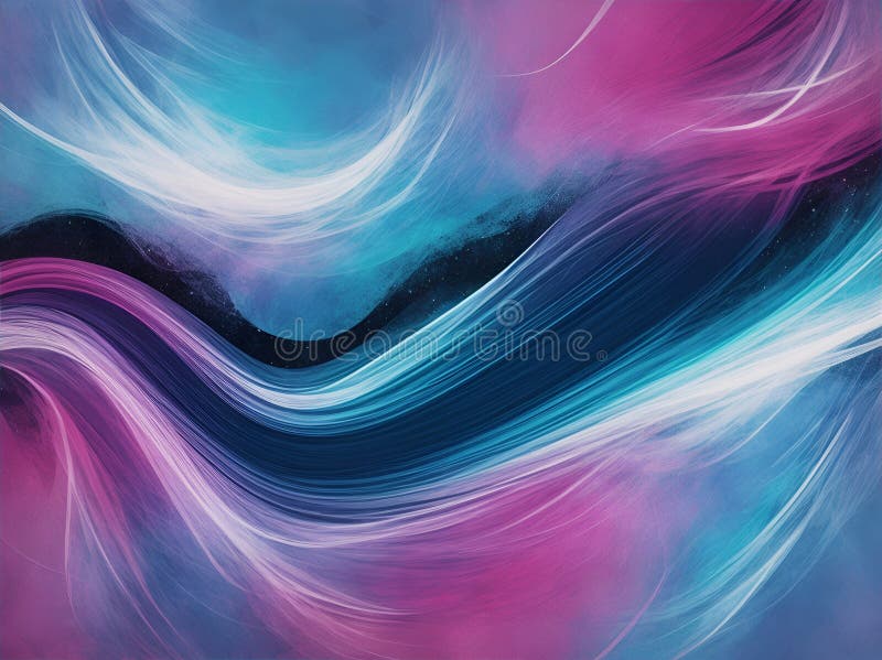 Abstract background with colored waves vector illustration