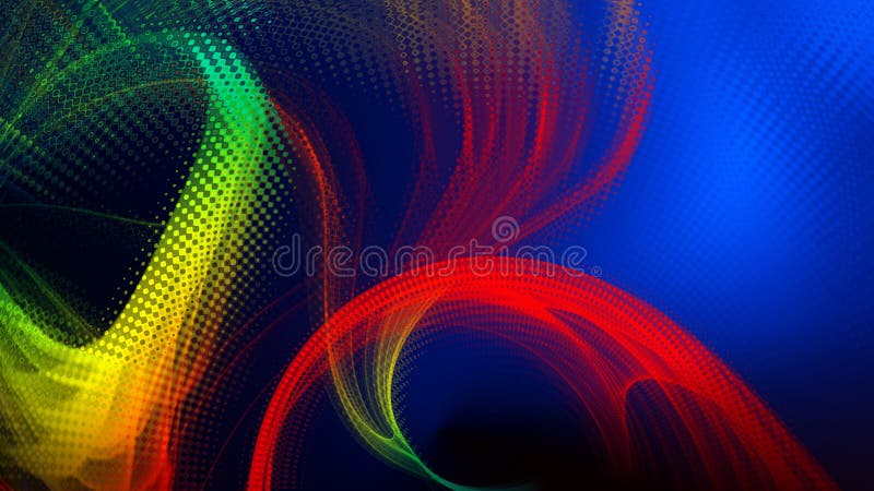Abstract background with colored waves with effects. vector illustration