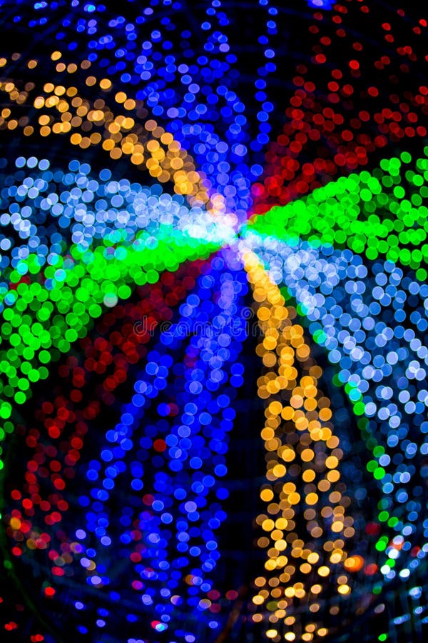 Abstract background colorful blur bokeh circles for Christmas ba vector illustration