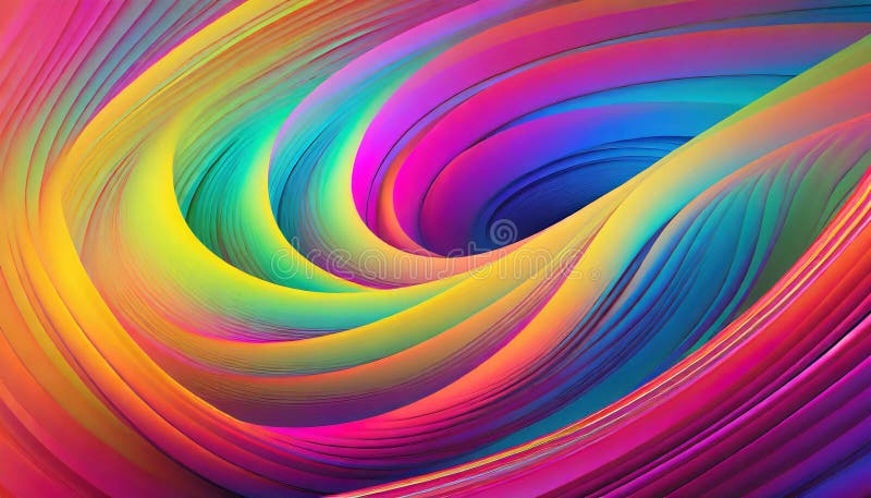 Abstract background with colorful curls. royalty free illustration